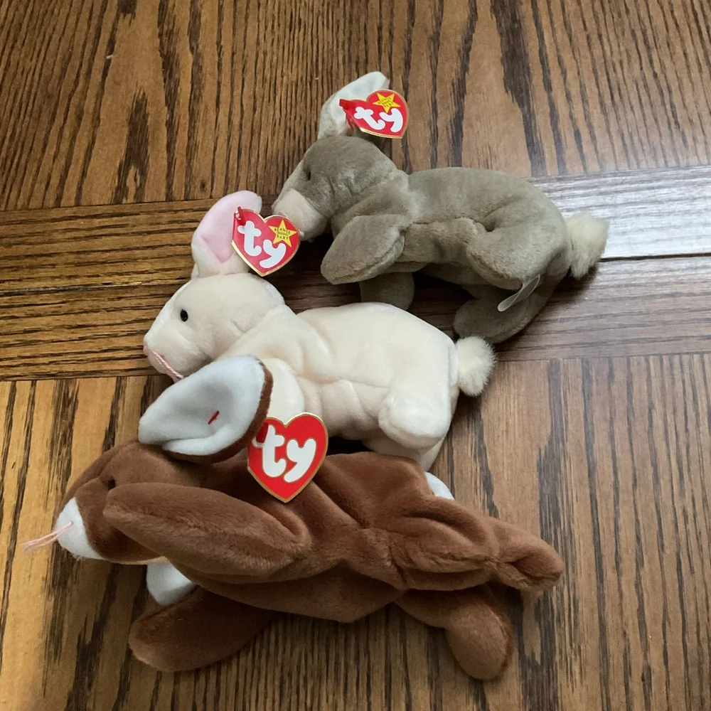 Ty Easter 🐣 Collection of bunny rabbits: Ears, Nibbly and Nibbler set